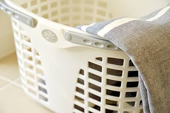 Amazon.co.jp: サンコープラスチック ランドリーバスケット 浅型